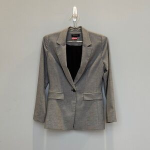 Halogen Classic Gray Checkered Blazer